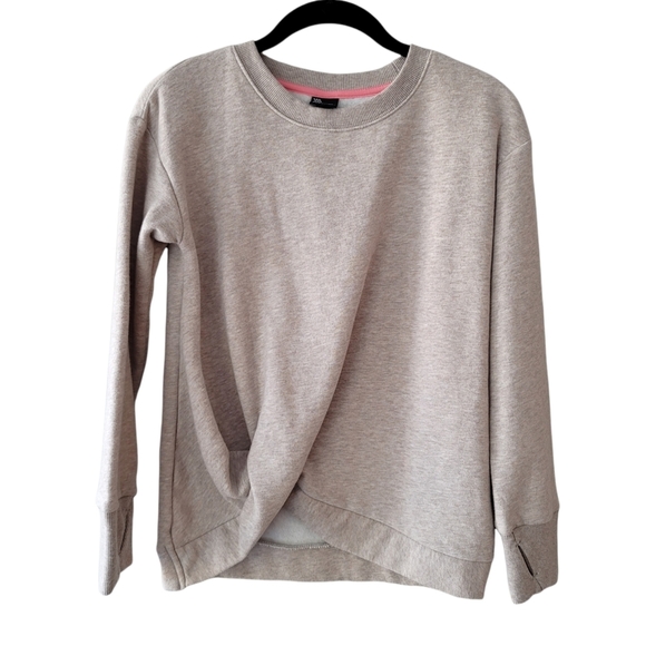 🌼Girls🌼All in Motion tunic sweatshirt Heather oatmeal large - Picture 1 of 9